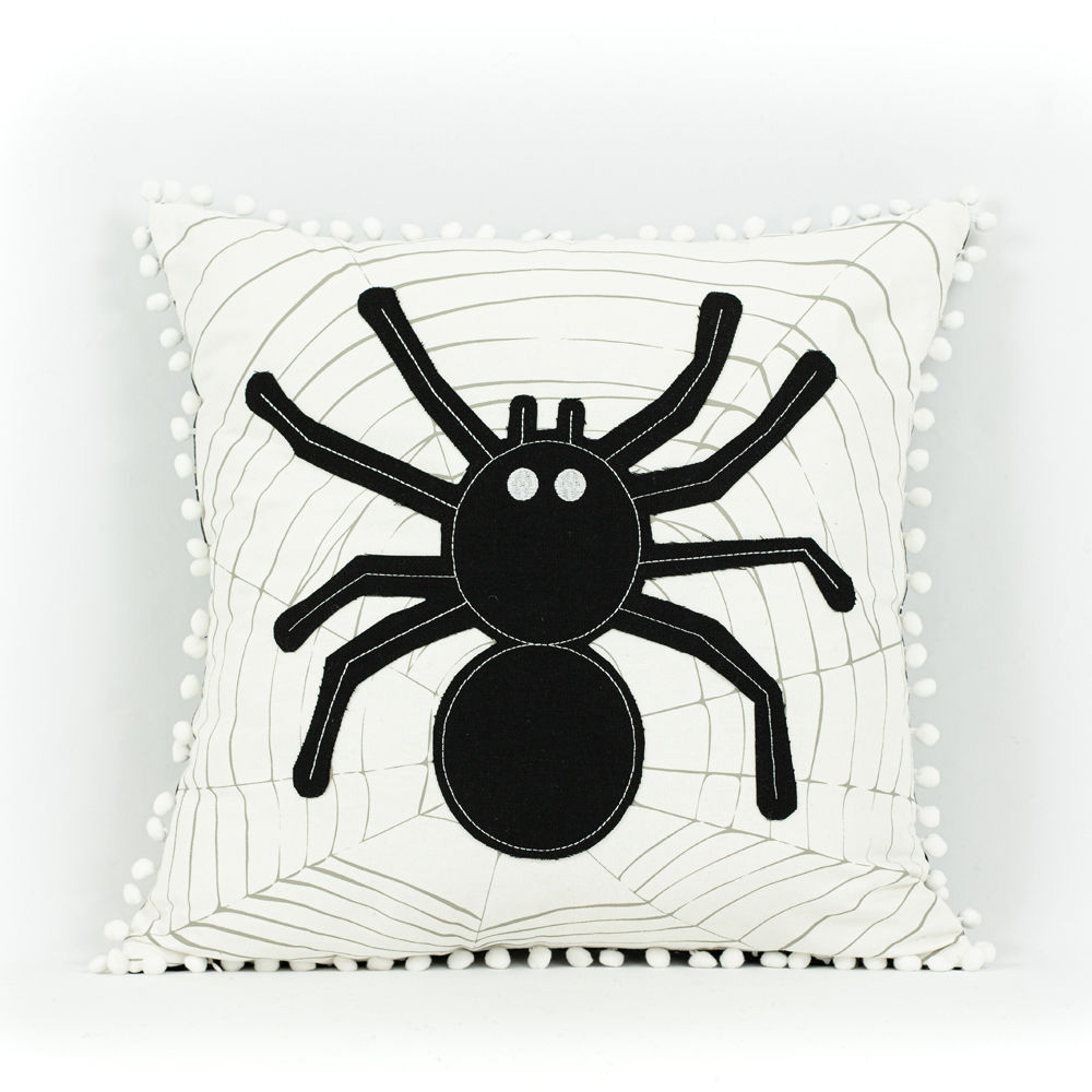 Reversible Linen Pillow (Spider/Snowflake) Adams Halloween Adams & Co.   