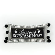 Reversible Linen Pillow (Screams/Greetings) Adams Halloween Adams & Co.   