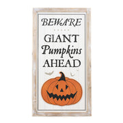 Reversible Wood Framed Sign (Pumpkins/Trees) Adams Halloween Adams & Co.   