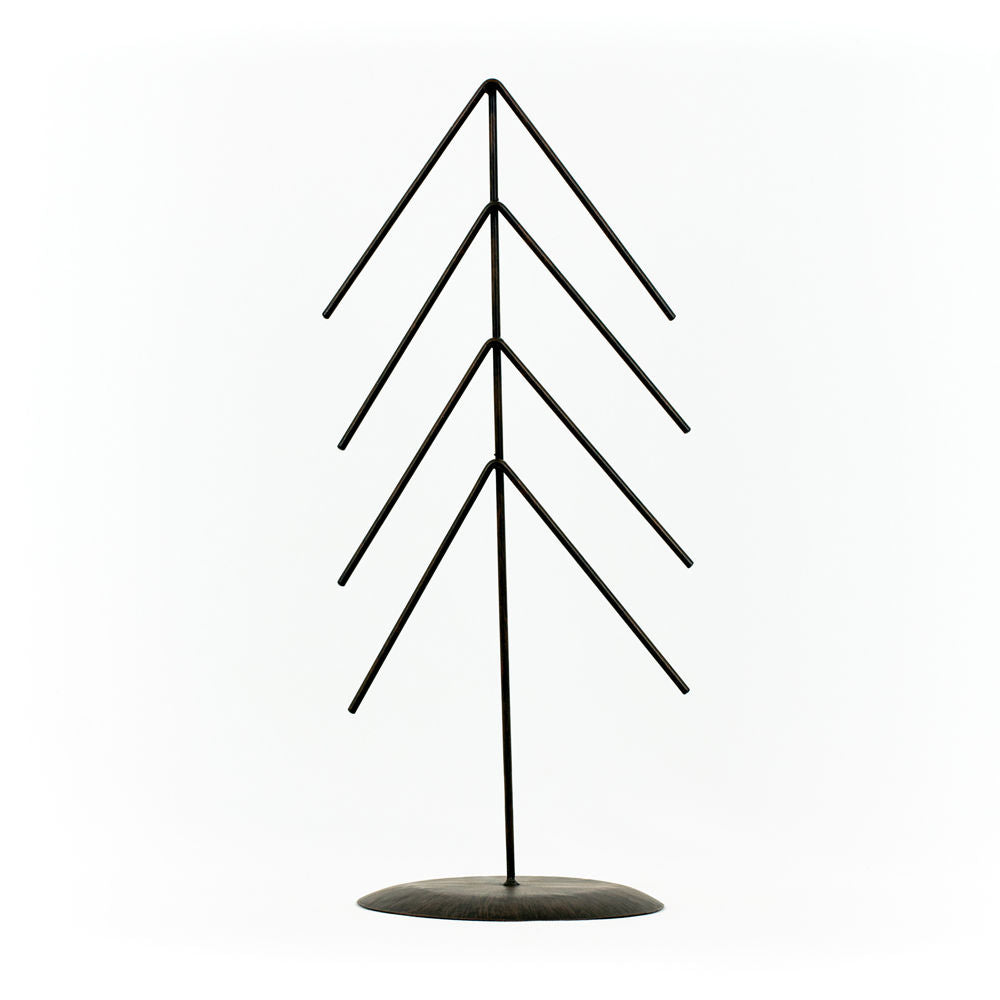 Metal Xmas Tree on Stand, Black (Large) Adams Christmas Adams & Co.   