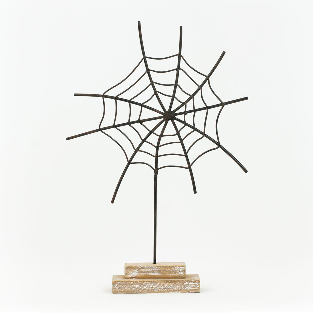 Metal Spider Web On Stand Adams Halloween Adams & Co.   