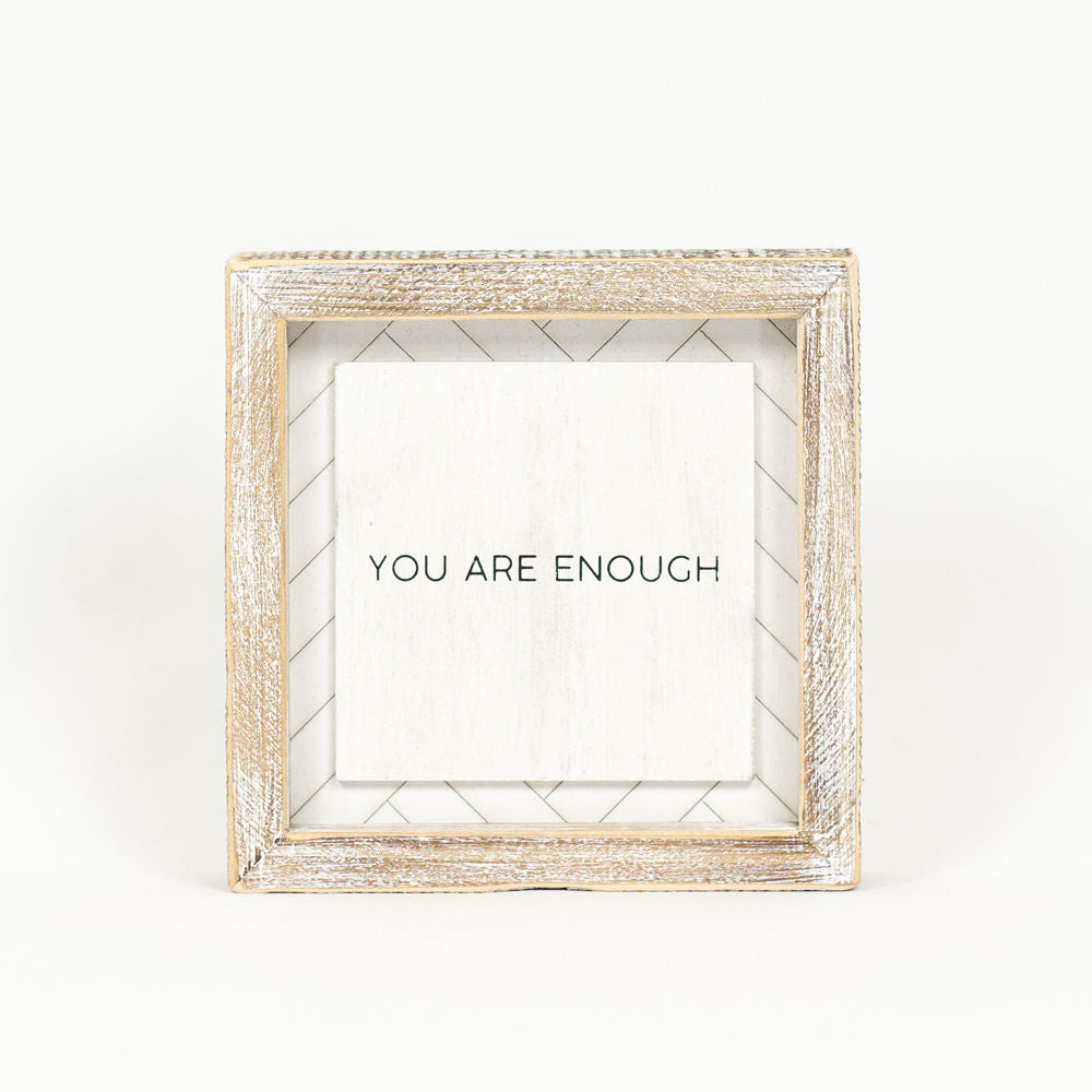 You are Enough Reversible Sign Adams Everyday Adams & Co.   