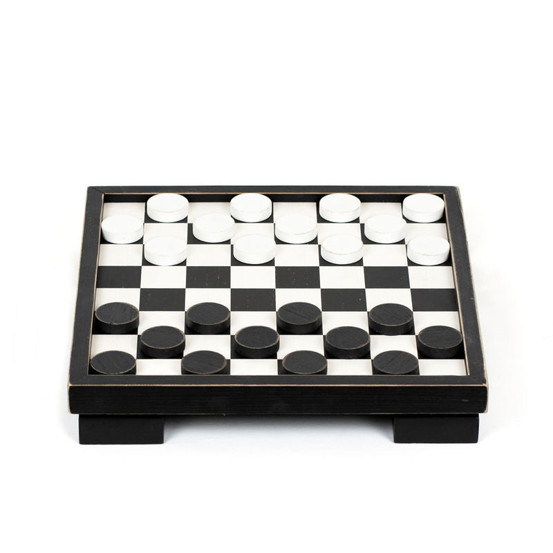 Wood Chess Box - Black & White Adams Everyday Adams & Co.   