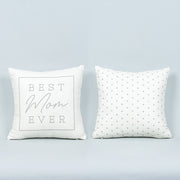 Reversible Linen Pillow - Best Mom Adams Everyday Adams & Co.   