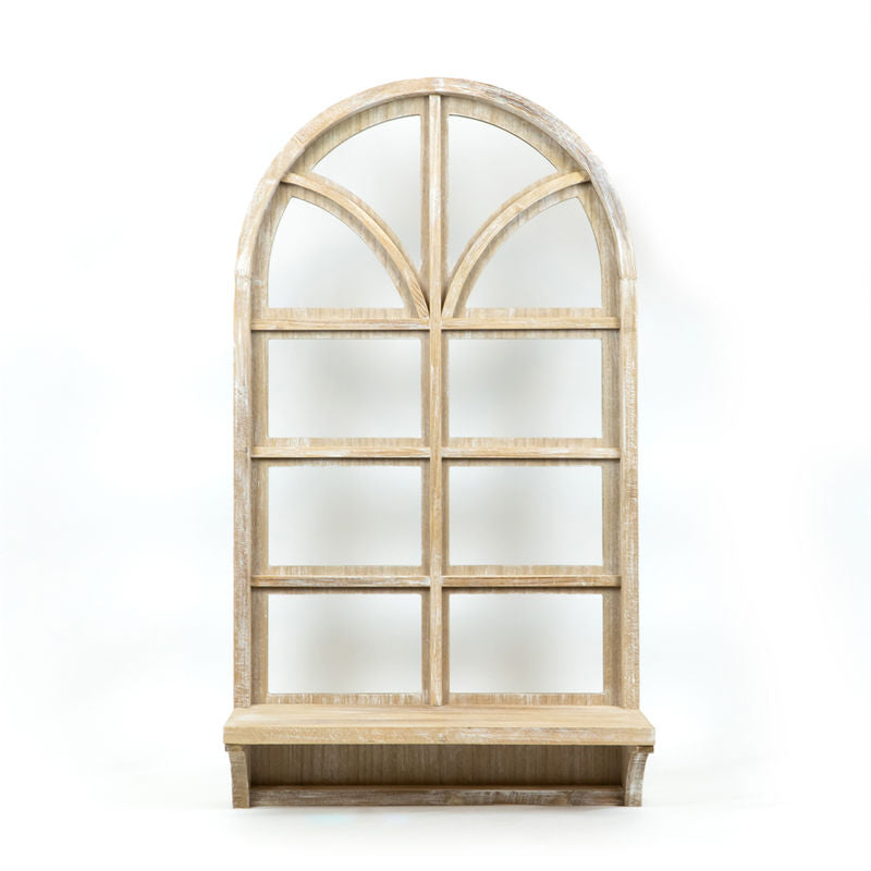 Wood Frame W/Shelf - Window Lg - Natural Adams Everyday Adams & Co.   