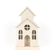 Cutout House (Church) White Adams Christmas Adams & Co.   