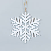 Wood Cutout Ornament (Snowflake) Wh Adams Christmas Adams & Co.   