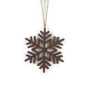 Wood Cutout Ornament (Snowflake) Brown Adams Christmas Adams & Co.   