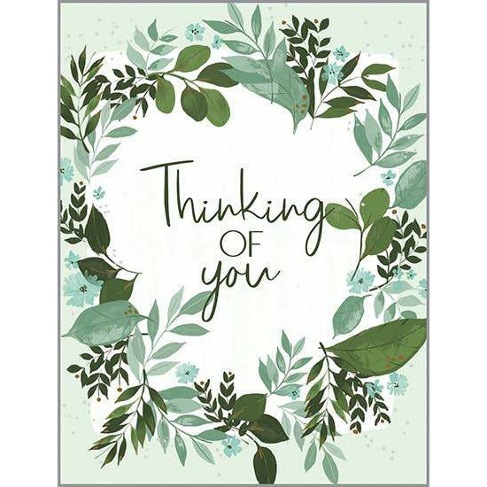 Thinking of You card - Greenery & Foliage  GINA B DESIGNS   