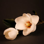 White Real Touch Magnolia 25" Artificial Flora K&K   