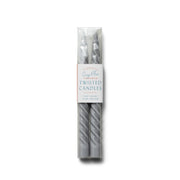 Twisted Taper 10" - 2 Pack  Paddywax Grey Blue  