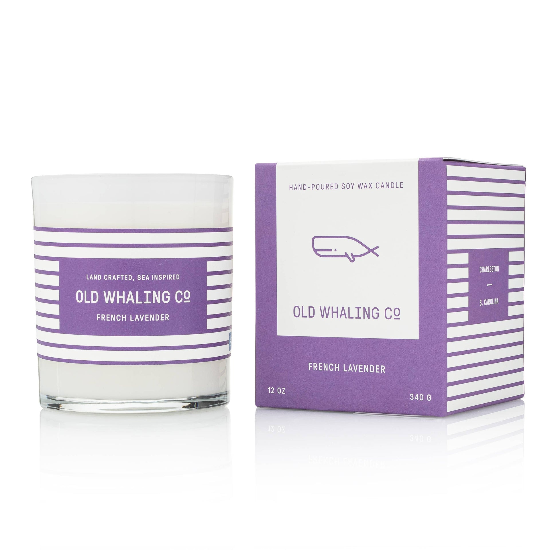 French Lavender Candle  Old Whaling Company   