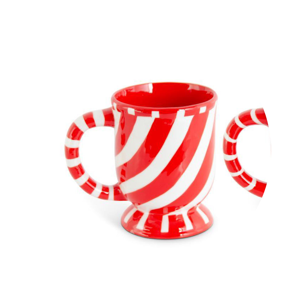 Peppermint Pattern Mug  K&K Swirl  